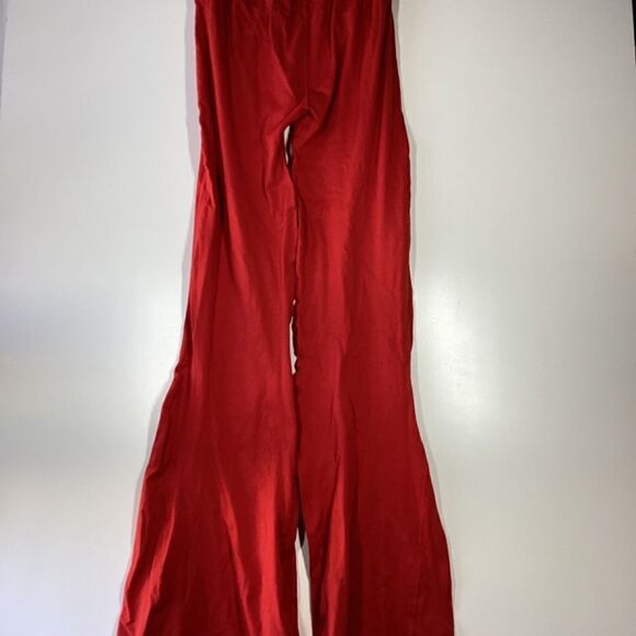 Free People Good Karma Red High Waisted Flare Leggings Women’s Size M/L - Picture 4 of 9